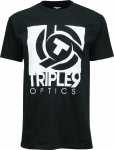 Футболка TRIPLE 9 logo tee черная 37-2722