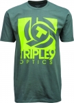 Футболка TRIPLE 9 logo tee (цвет древесный уголь) 37-2724