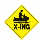 Желтые пластиковые светоотражающие знаки "X-ING" VOSS SIGNS 438 SX YR