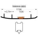 Коньки для снегохода Yamaha SR - Viper / Sidewinder / 8KC-F3732-00-00 / EYV3-8800-1 / AY6-8800-1