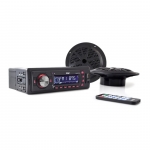 Магнитола с пультом и двумя динамиками (5.25’) MP3/USB/SD/AUX PLMRKT12BK