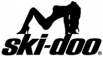Наклейка Skidoo с девушкой 17,5см х 7.5см SD17B