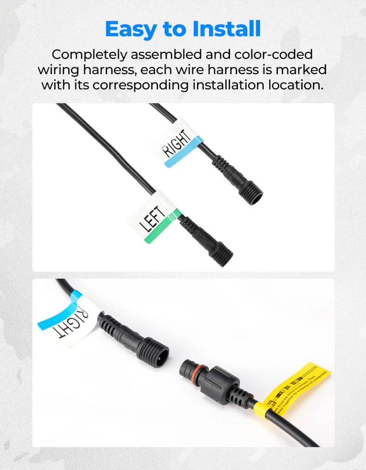 Комплект поворотников универсальный для всех UTV Kemimoto B0401-00901BK