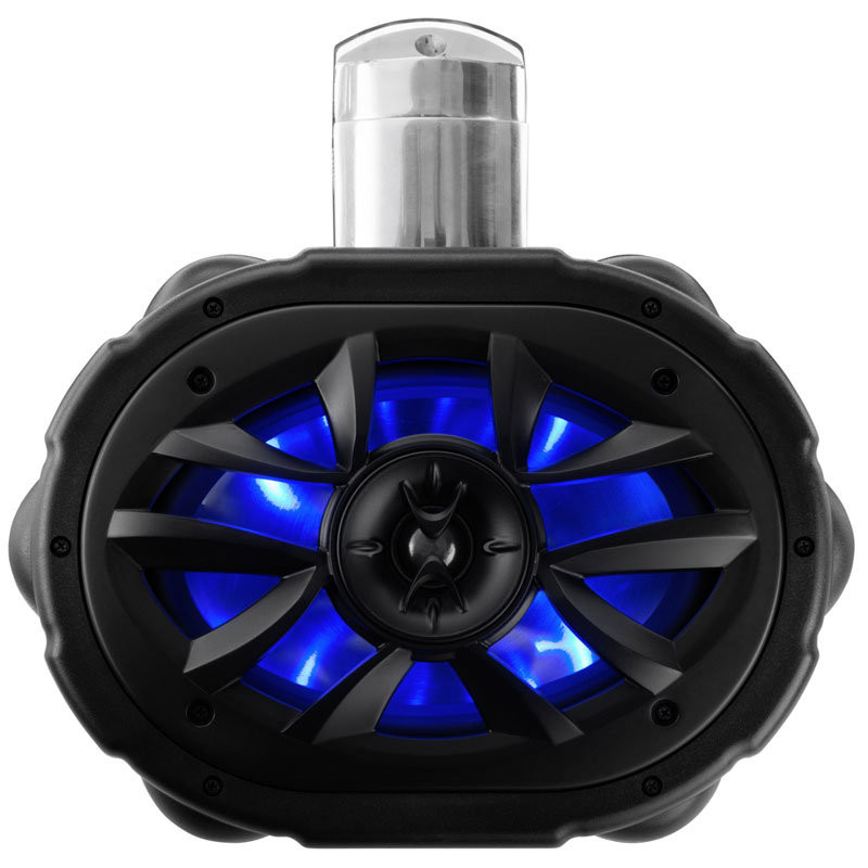 Колонка водонепроницаемая 6"Х9" пара Boss Marine 600Вт крепление под трубу MRWT69RGB