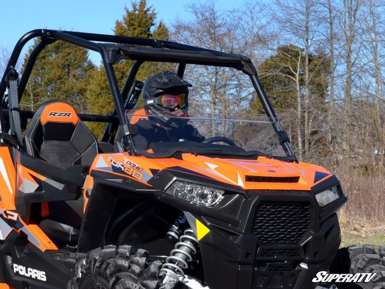 Стекло половинка для квадроцикла Polaris RZR 900/1000 HWS-P-RZR1K-001-75