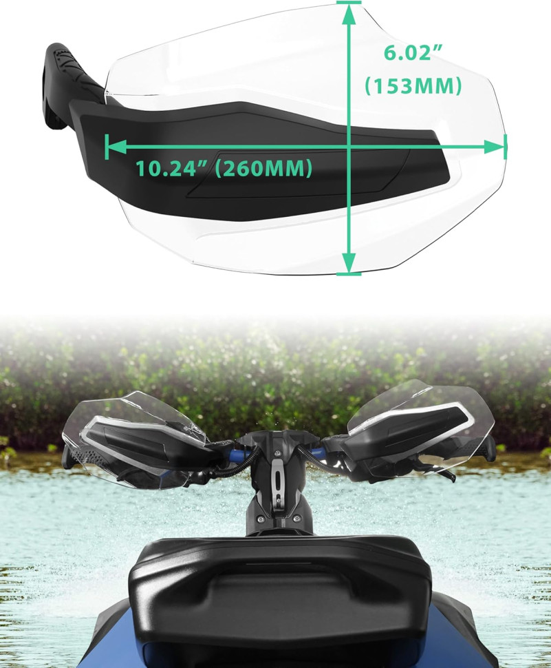 Защита рук прозрачная (ветрозащита) для гидроцикла Sea-Doo Spark 2025+ / Ski-Doo REV Gen5 295100762; 295100762P