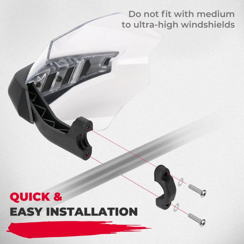 Защита рук снегохода прозрачная Ski-Doo /LYNX G5 /G4 /XS /XM /XP /XR /XU 860200789 /B1311-00401CL B1311-00401CL