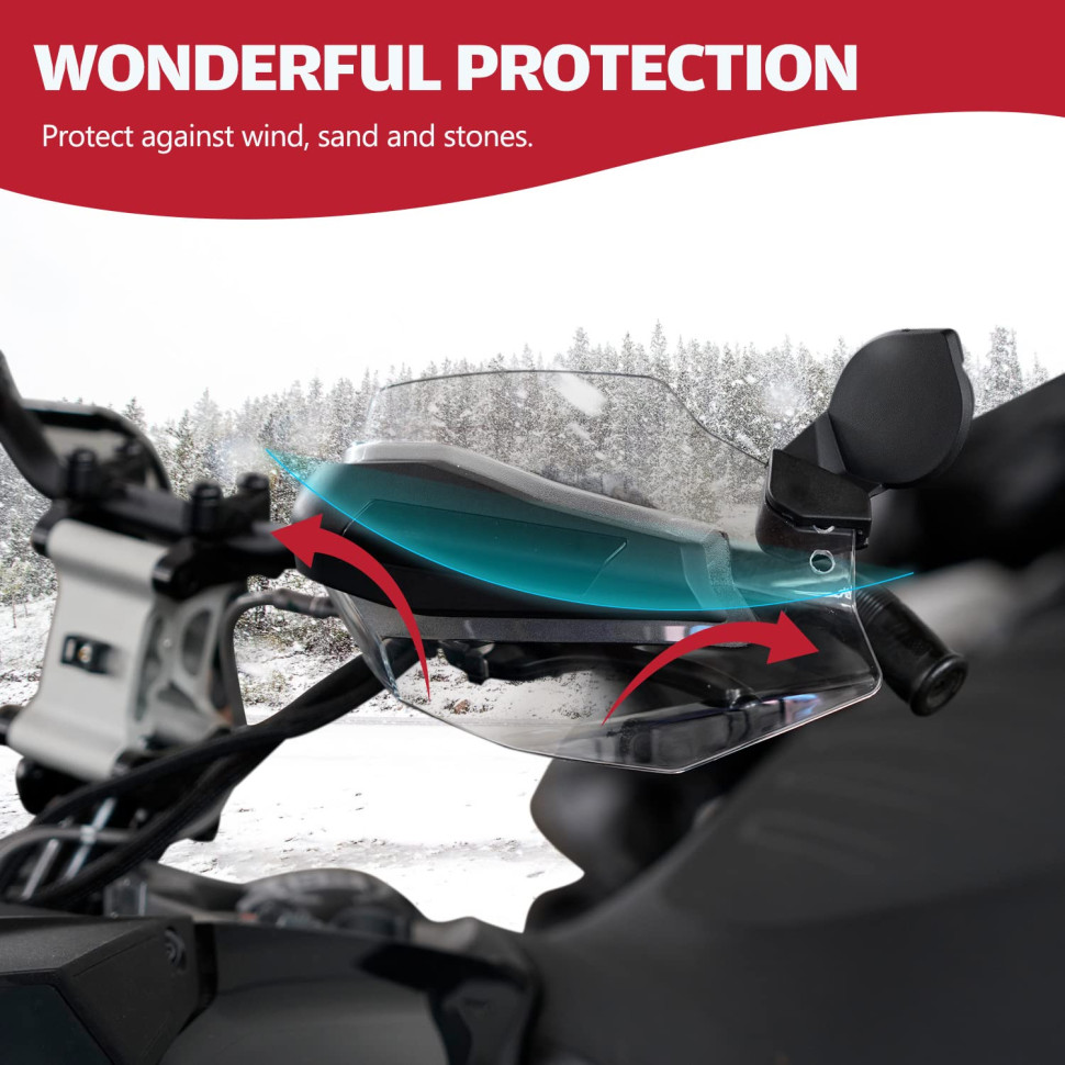 Защита рук снегохода прозрачная Ski-Doo /LYNX G5 /G4 /XS /XM /XP /XR /XU 860200789 /B1311-00401CL B1311-00401CL