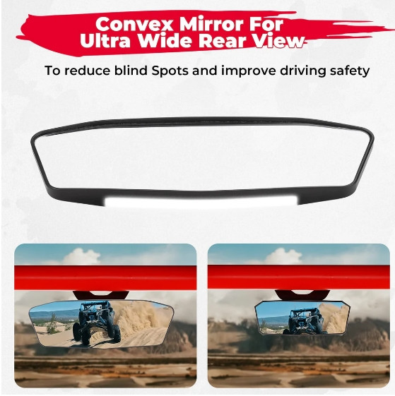 Зеркало центральное с подсветкой салона Kemimoto для CanAm Maverick X3 707900502 707900502-WDL