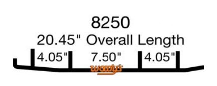 Коньки для снегохода Ski-Doo Formula / Grand Touring / Legend / Mach-Z / MXZ / Skandic / Summit / Touring / 505069120 / 415063000 / M5347354 / 860501900 / ESD3-8250 / WSD-8250 4" карбидовый кант