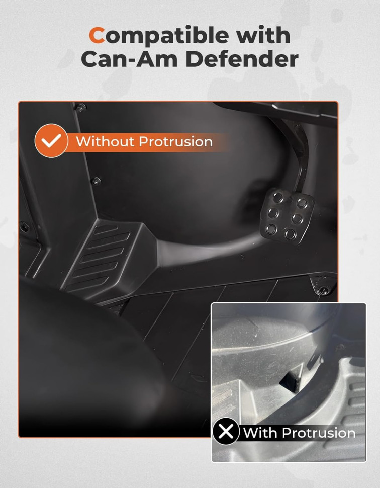 Защитные ковры под ноги Can-Am Defender /Traxter HD5 / HD8 / HD10 / MAX 16+ AUPCD-F-FM2 AUPCD-F-FM2