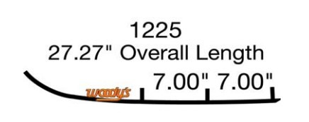 Коньки для снегохода Woodys Extender III  Executive 4" 8"-60°Carbide для Polaris 27,27" EPI3-1225 WPI-1225 8" карбидовый кант