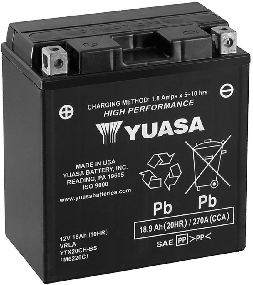 Аккумулятор Yuasa YTX20CH-BS