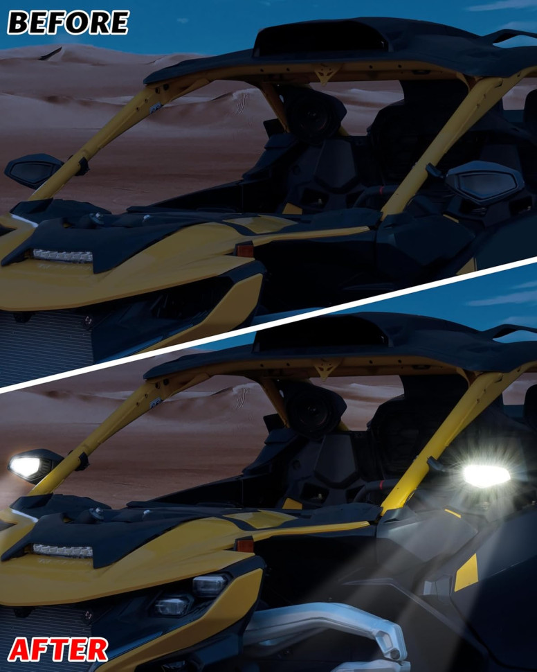 Фары в боковые зеркала для Maverick R 715007185 на зеркала 715007363 MTVPH0810