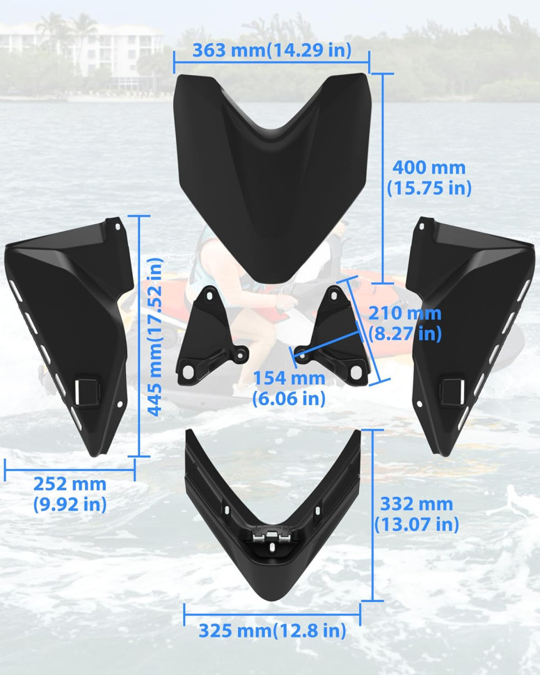 Бардачок передний (багажник) для гидроцикла Sea-Doo Spark 2024+ 295101148; 295101148N