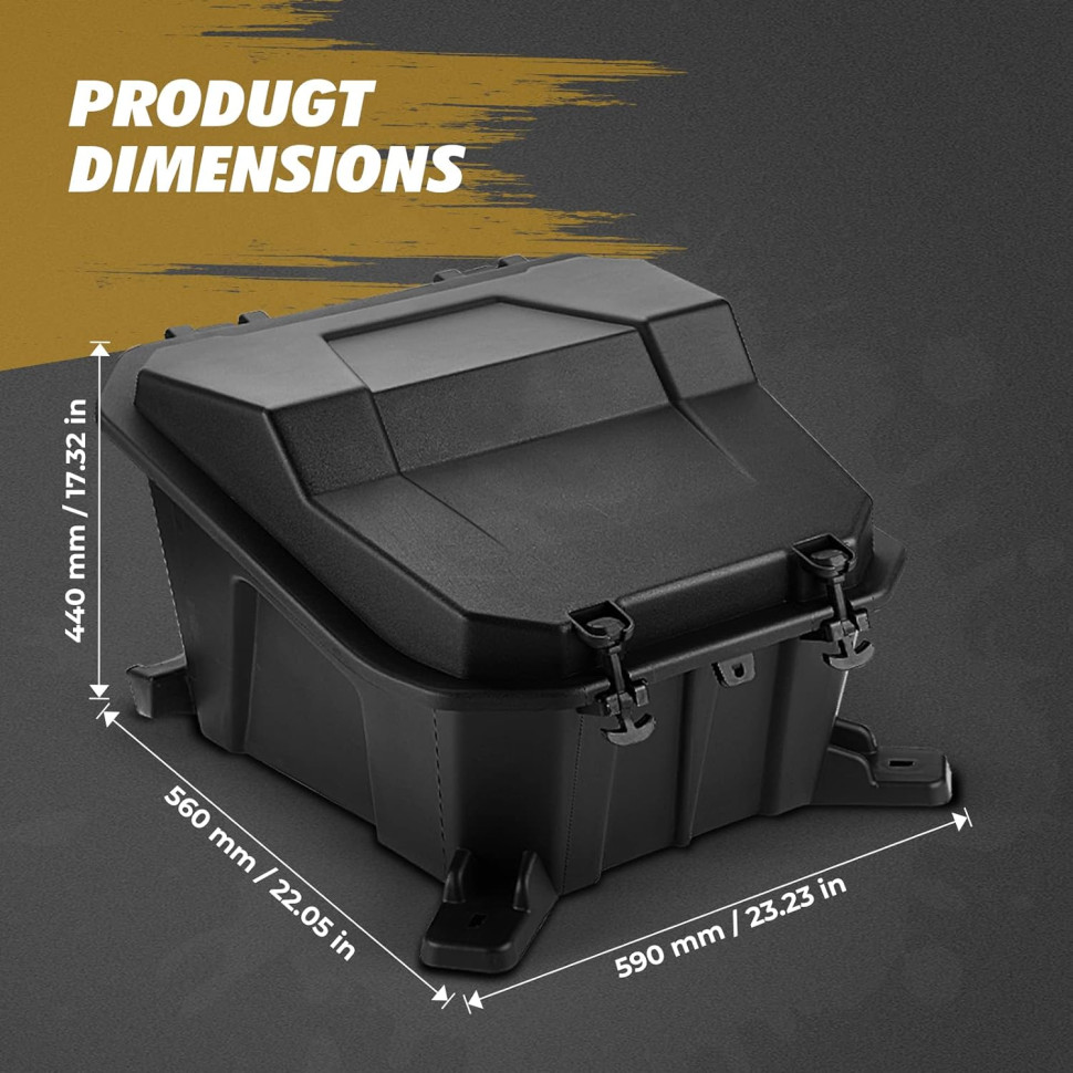 Кофр 65л для Polaris RZR 1000 /RZR 900 /RZR XP Turbo 2881193 2881193N B0113-06001BK