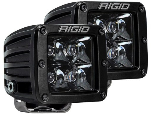 Фара Rigid  D-серия PRO (4 светодиода)  -  Дальний свет (пара) Midnight Edition 202213BLK