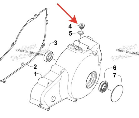 Пробка крышки вариатора Arctic Cat 700/650/550 0826-155 0826-155