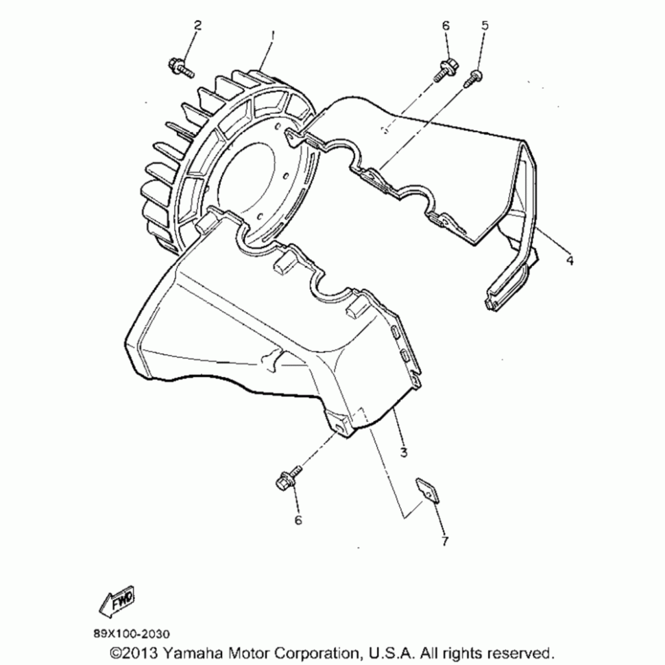Саморез Yamaha 90167-06056-00 90167-06056-00