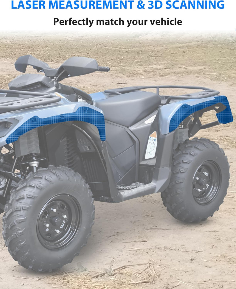Расширители арок (крылья) для квадроцикла Can-Am Outlander G3L 500 / 700 / PRO 2023-2026 715005349; MTHAPH0087