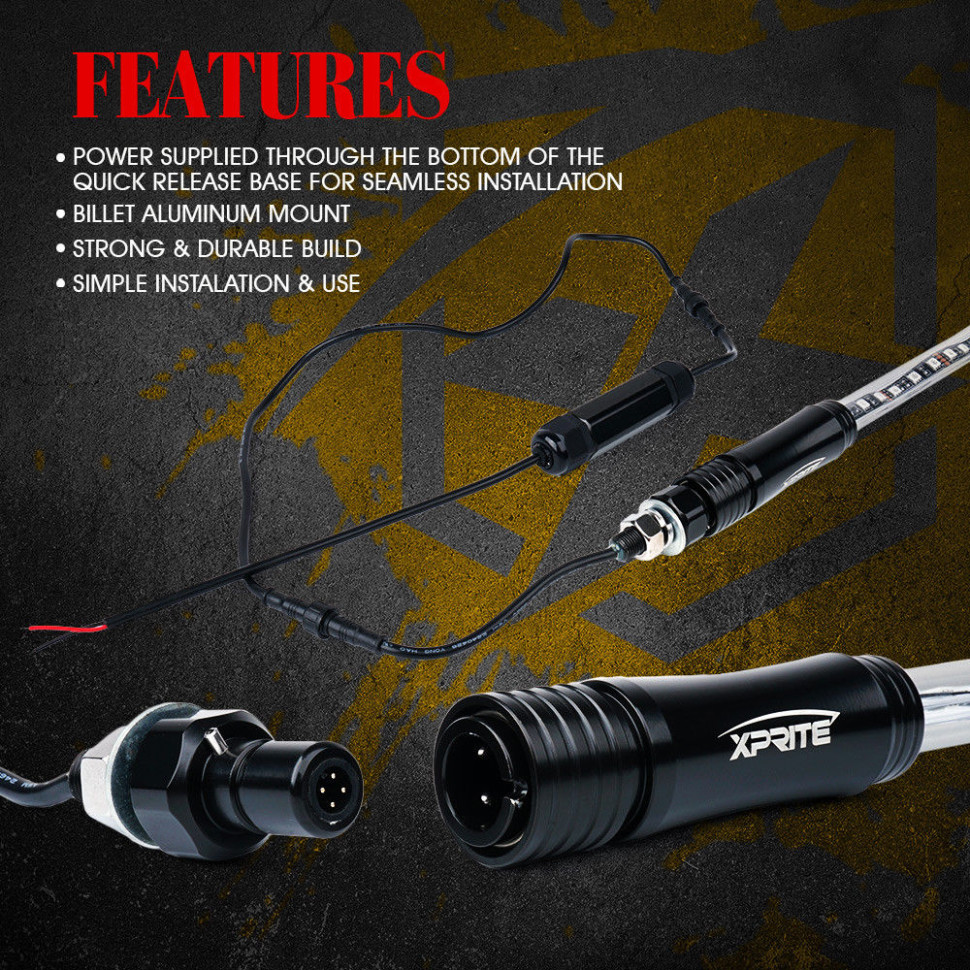 Флагшток с LED подсветкой и пультом управления TR801 TR801-09 TR801-12 TR801-15 1,5 м