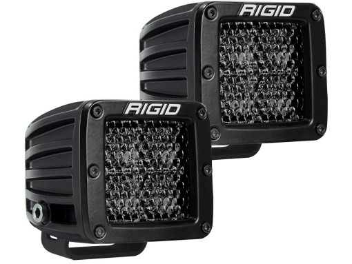 Фара Rigid D-серия PRO (4 светодиода)  -  Рабочий свет (пара) Midnight Edition 202513BLK