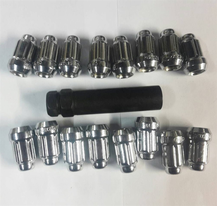 Гайки Alug21BX, комплект 16шт + ключ