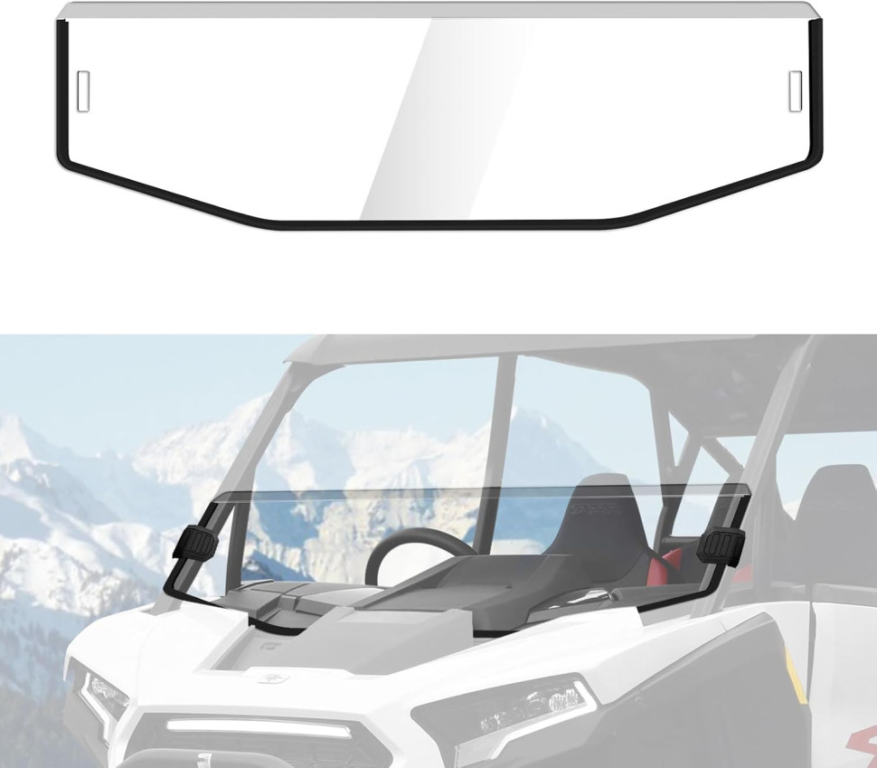 Стекло лобовое 1/2 половинка Polaris RZR XP 2024 Sport/Premium/Ultimate MTVPH0608