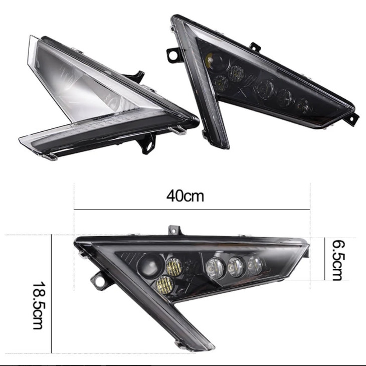 Фары светодиодные для Polaris ProXP 2414538 2414539 lens-proxp