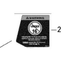 Наклейка информационная передняя правая квадроцикла BRP Can-Am Outlander G2 704902775  704902775