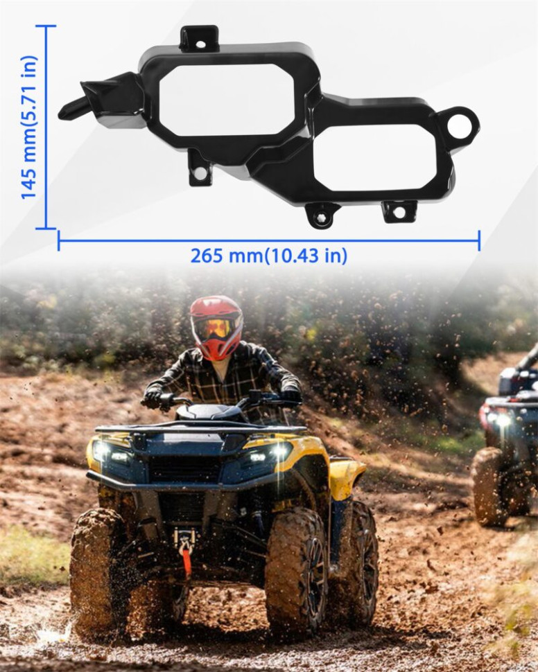 Облицовка фар (кронштейн крепления фары) для квадроцикла Can-Am Outlander G3L 500 / 700 / PRO 2023-2025 710008319; 710008318; 710008319N