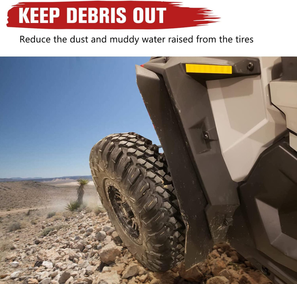 Расширители для Polaris RZR 1000 Перед плоский, зад формовый KMPH0210