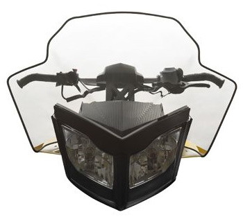 Стекло ветровое (45см) WINDSHIELD REV-XP, Smoke · 44.5 cm  860200547