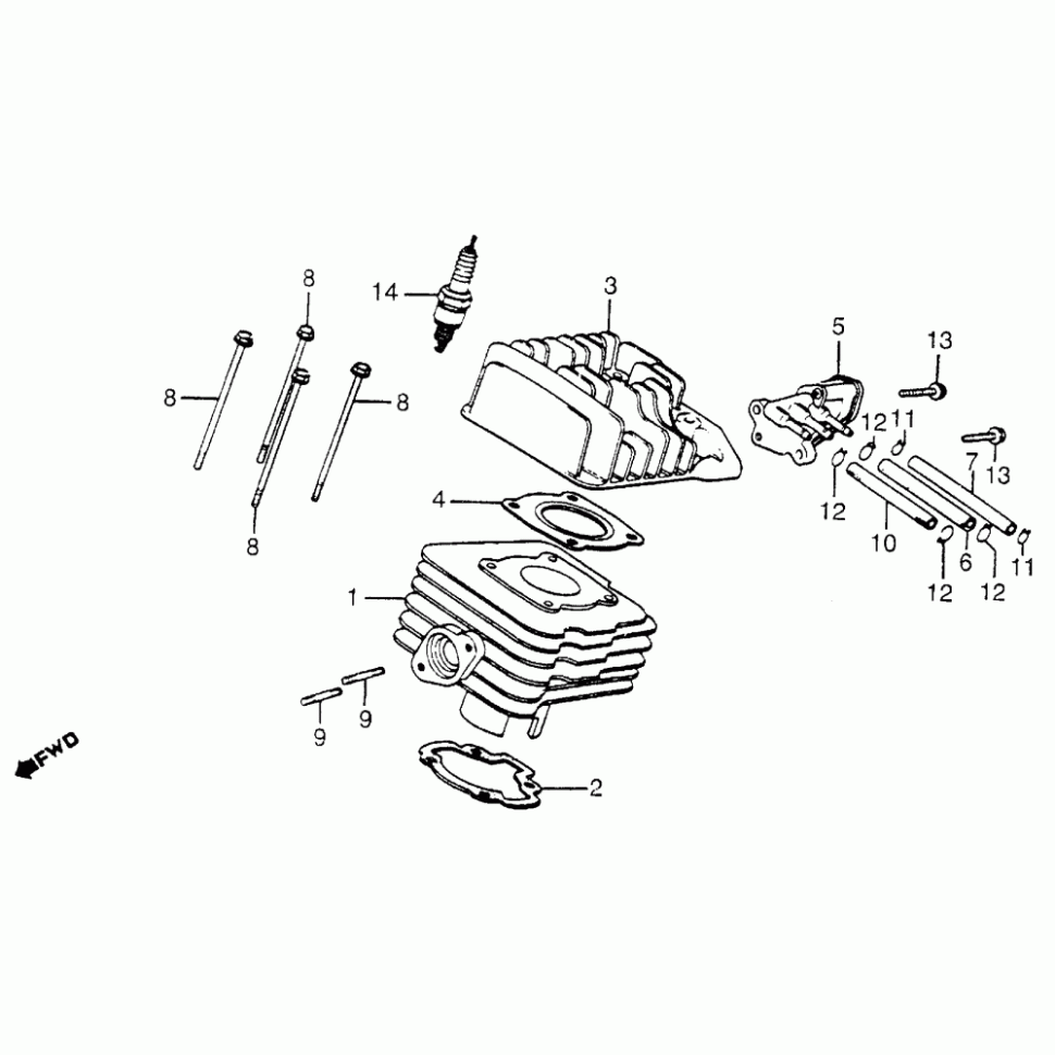 Болт Honda 95801-06110-00 95801-06110-00