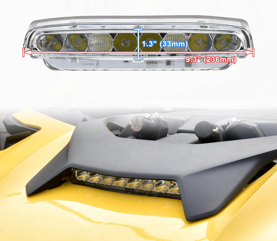 Фара дальнего света (ДХО) в капот для Can-Am Maverick R MTVPH0751