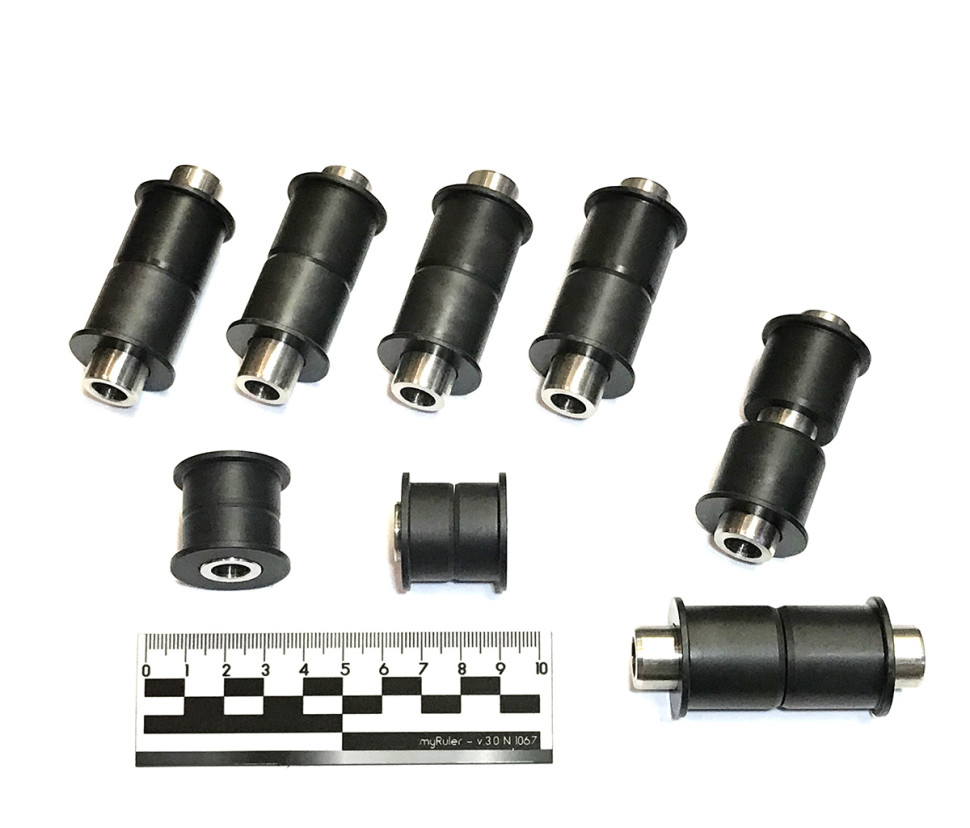 Комплект втулок передней подвески GorillaWorks для Polaris RZR1000 после 2016 года 50-1176 х2 / 50-1179 х2 1543611 1543735 5139966 5452233 GW1000RZR16+