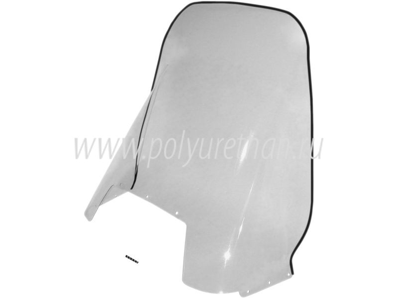 Стекло ветровое для снегохода Yamaha BRAVO 250 T увеличенное (высота 62см, толщина 3мм, МПК) 50-44-41713P 80J-77210-10-00