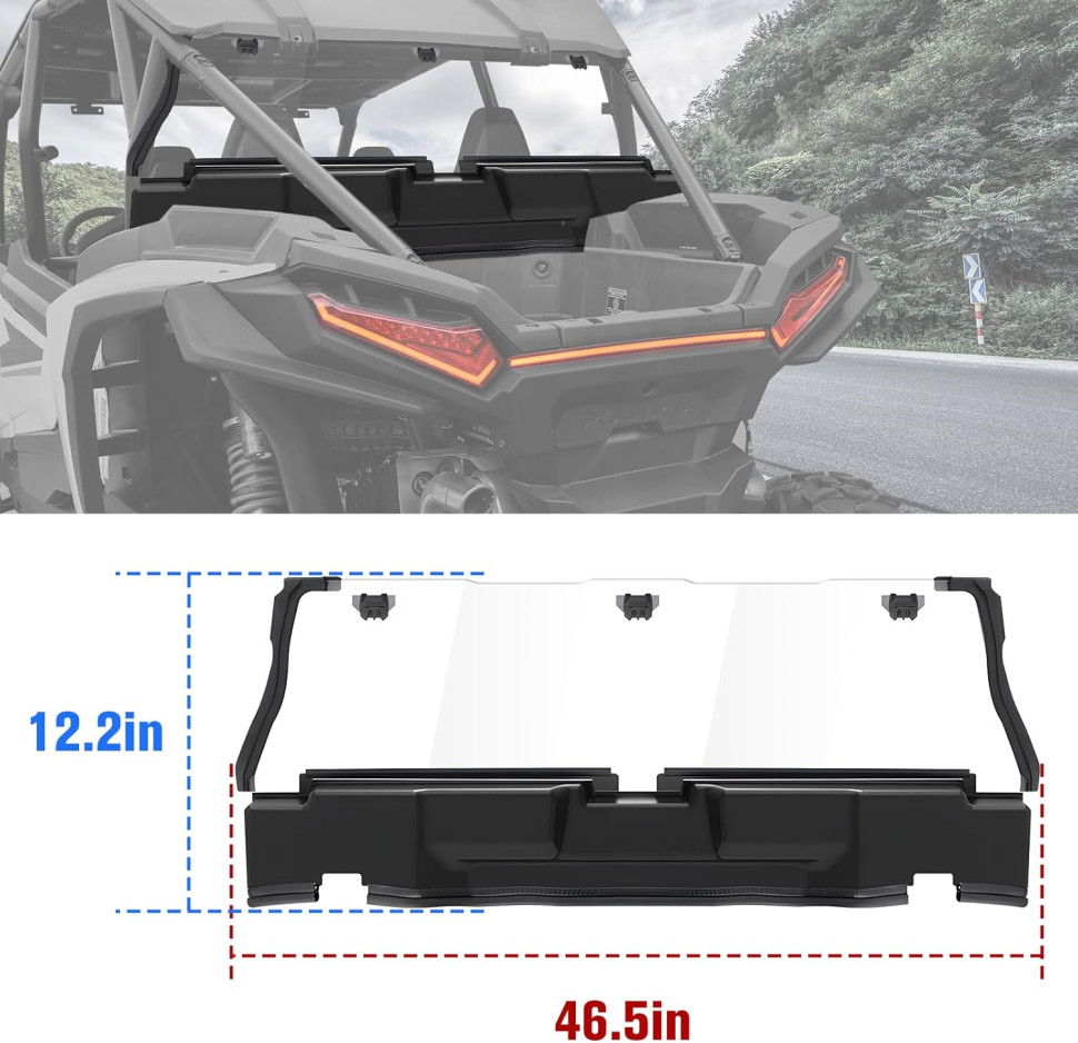Стекло заднее Polaris RZR XP 1000 / XP4 1000 2024+ MTVPH0653