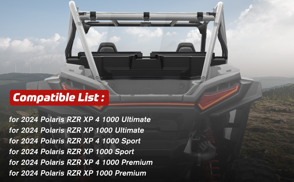 Стекло заднее Polaris RZR XP 1000 / XP4 1000 2024+ MTVPH0653