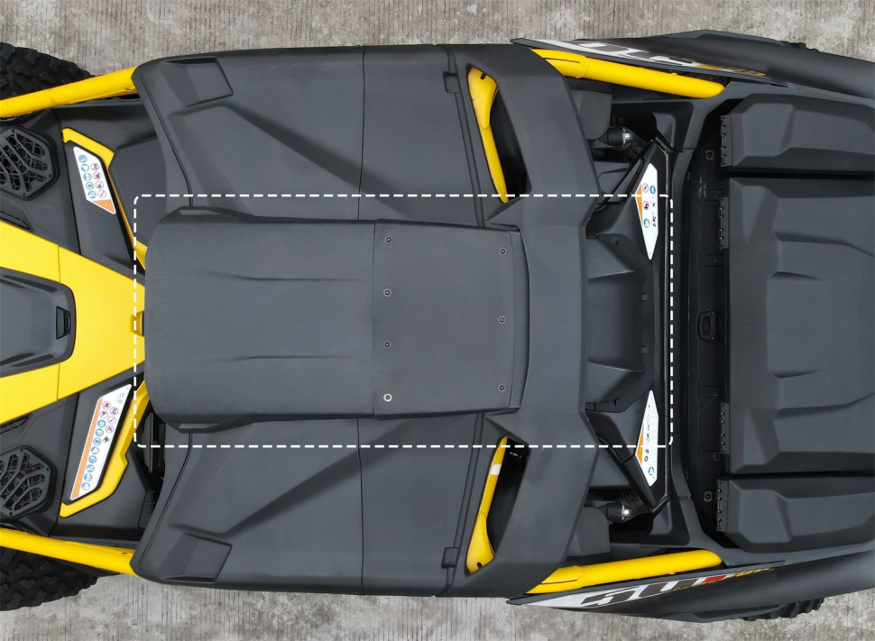 Воздухозаборник на крышу (Cold Air Roof Scoop) для квадроцикла Can-Am Maverick R 2024+ 715008280; 715008280N