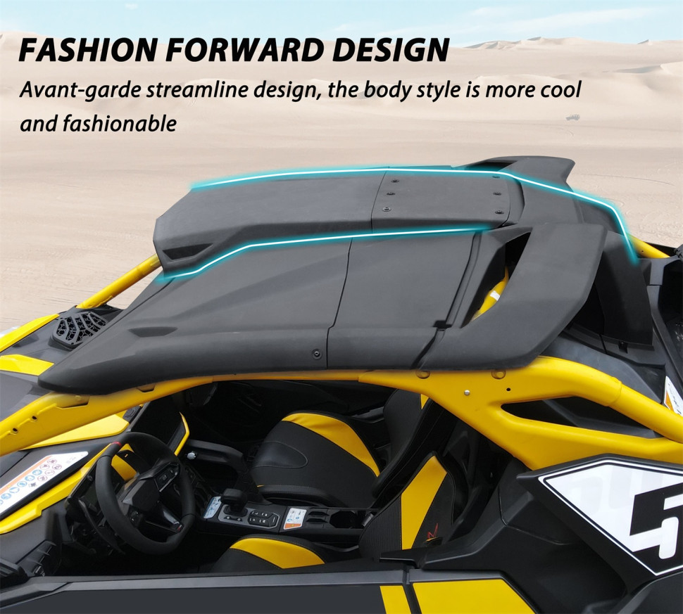 Воздухозаборник на крышу (Cold Air Roof Scoop) для квадроцикла Can-Am Maverick R 2024+ 715008280; 715008280N