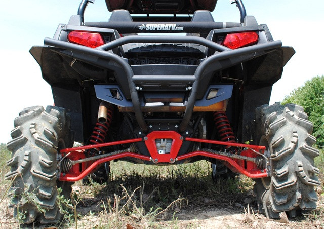 Комплект спортивных нижних и верхних рычагов для Polaris RZR XP 900 High Clearance Radius Arms 1542941-293 1543377-293 Верхние рычаги задние Красные