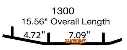 Коньки для снегохода Polaris Indy / Rush / Switchback / IQ Widetrak / 2879025 / EPI3-1300 / WPI-1300 9545-03 8" карбидовый кант