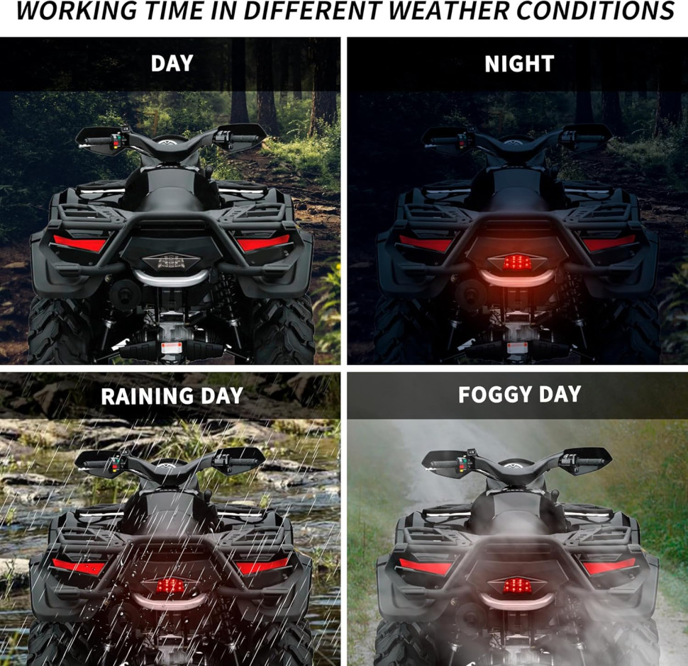 Cтоп сигнал светодиодный с поворотниками для квадроцикла BRP Can-am G1 710001203 SM-01500 / 54-1049 RiderLab