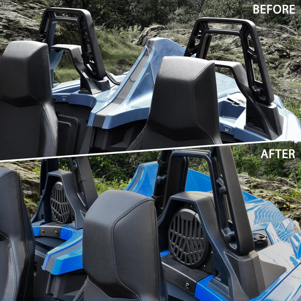 Подиумы для колонок задние (корпуса динамиков) для Polaris Slingshot 2015-2025 MTVPH0823