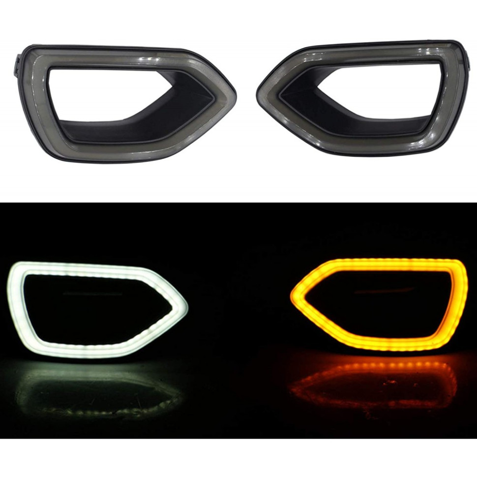 Светодиодные ДХО с функцией поворотников Dodge Charger RT /SRT /Hellcat 2015+ FL82 FL82