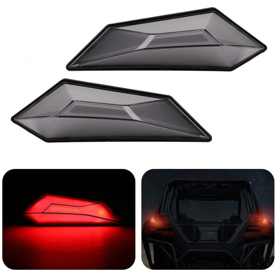 Задние верхние диодные стоп сигналы квадроцикла Polaris RZR PRO XP 2020+ 2414542 /2414543 Kemimoto B0803-01701CL B0803-01701CL