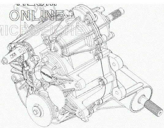 Задний редуктор коробка для Polaris RZR 900 1333187
