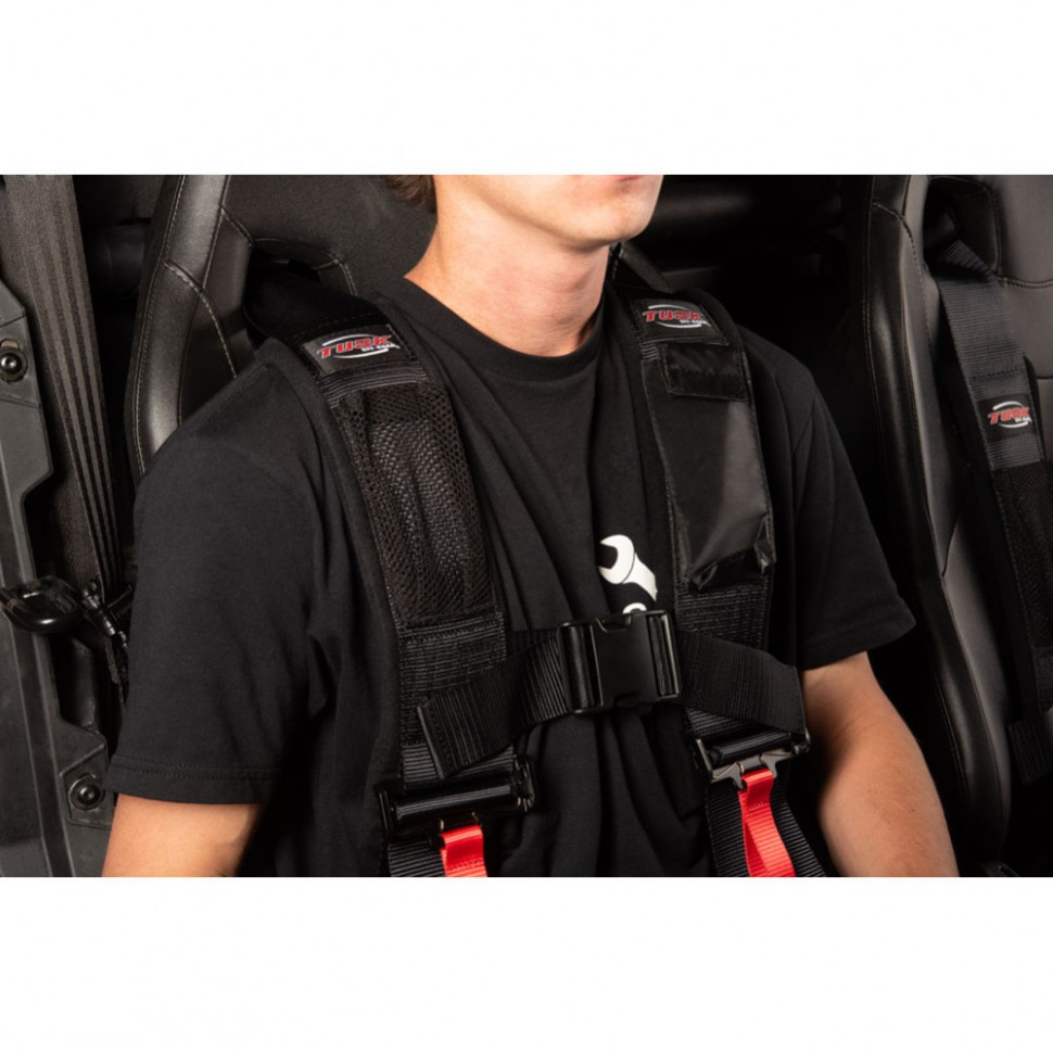 Ремень безопасности 4-х точечный черный Tusk 4 Point 3 inch H-Style Safety Harness 1852480002 /1852480001 1852480001