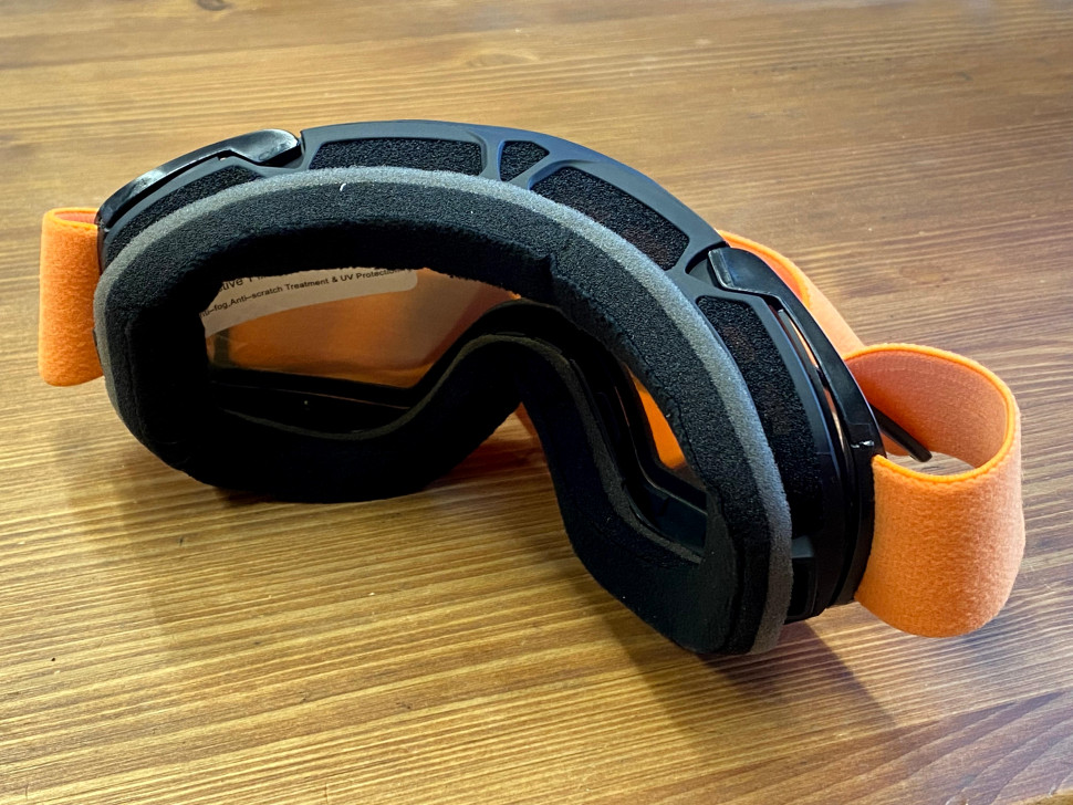 Очки горнолыжные/снегоходные двойная линза HB-191-clear-cystalblue OTG